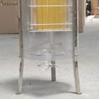 2 cadre acrylique en plastique Honey Extractor Transparent Manual Gear