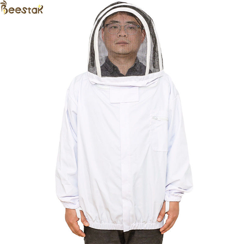 Veste économique d'abeille avec les vêtements de protection Zippered S-2XL d'apiculteurs de capot