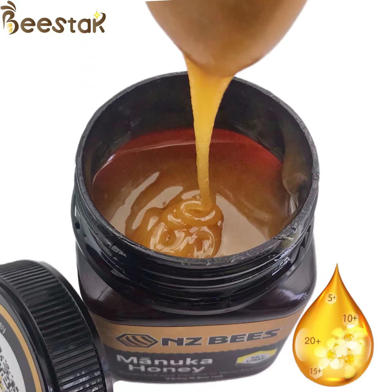 250g de miel de Manuka néo-zélandais UMF5+ 100% miel d'abeille naturel MGO100+ miel brut pur