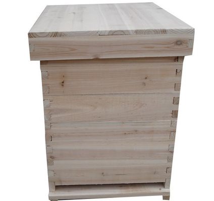 L'abeille en bois de sapin chinois de haute qualité amassent facile d'assembler la ruche naturelle de Dadant de matériel