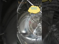 8 Cadre 201 extracteur de miel en acier inoxydable avec support métallique, porte et couvercle manuel