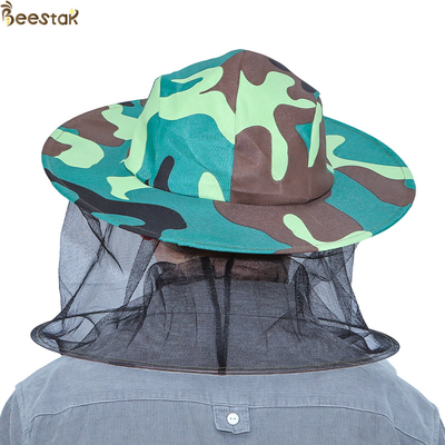 acheter Matériel Simple-intérieur de polyester de chapeau d'abeille de camouflage de couche de chapeau protecteur de l'apiculture fabrication en ligne