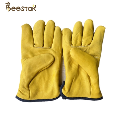 acheter Couleur jaune de nouveaux gants chauds épais de style pour que l'apiculture protège des apiculteurs fabrication en ligne