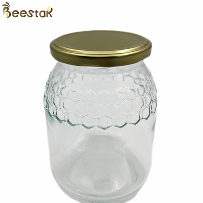 acheter Pot en verre de stockage d'emballage de miel du pot 746ml de miel de style d'UE avec le couvercle mental fabrication en ligne