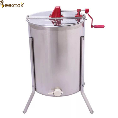 acheter 4 acier inoxydable du cadre 201 Honey Extractor With Metal Stand, porte, et manuel de couvercle fabrication en ligne