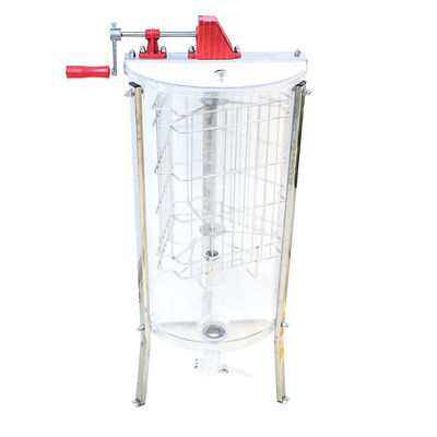 acheter 304 cadre d'acier inoxydable 3 Honey Extractor manuel transparent radial fabrication en ligne