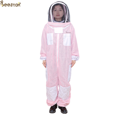 acheter Vêtement d'apiculture à voile rose à trois couches ventilé Vêtement d'apiculture de haute qualité Vêtements généraux de sécurité fabrication en ligne