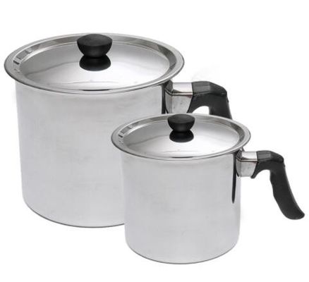 acheter Pot argenté de Melter de cire de l'acier inoxydable 304 grand volume 2.5L avec la couverture fabrication en ligne