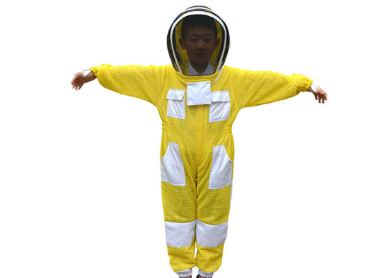 acheter Enfants Couleur jaune Trois couches Ventilation Apiculture Vêtements de protection Costume d'abeille fabrication en ligne