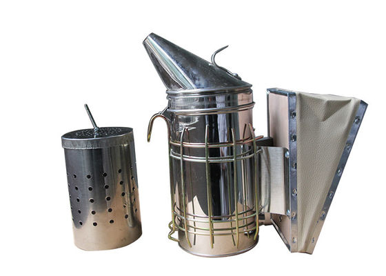 acheter Le fumeur galvanisé d'abeille avec l'étain intérieur M And L classent du fumeur de ruche d'abeille fabrication en ligne