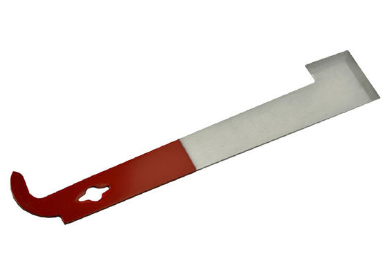 acheter Outil en gros de ruche d'acier inoxydable avec l'équipement rouge de ruche d'abeille de crochet en J pour l'apiculture fabrication en ligne