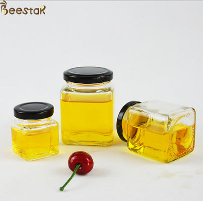 acheter Confiture végétale de salade de sucrerie carrée classique Honey Jar And Spoon 50ml-730ml avec le couvercle à visser fabrication en ligne