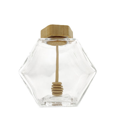 acheter 100ML hexagone transparent Honey Jars Jam Sauce Hex Honey Jars fabrication en ligne