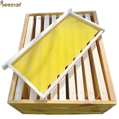 acheter Évaluez une cire de ruche de base de cire d'abeille encadre la base couvre des feuilles de cire d'abeille de peigne d'abeille fabrication en ligne