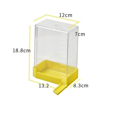 Équipement d'alimentation manuel Porte à jambe unique Plastique Alimentateur d'eau d'abeille pour abeilles