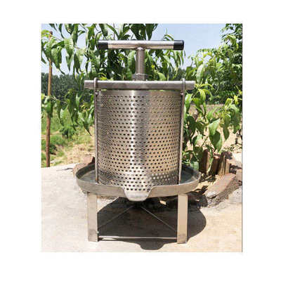 Presse-cire à miel manuelle de 17L en acier inoxydable 304 pour apiculture, taille 28*27cm
